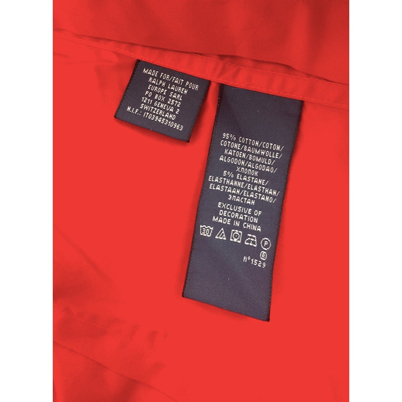 Ralph Lauren Black Label NWT Red Button Down Shirt Size 10