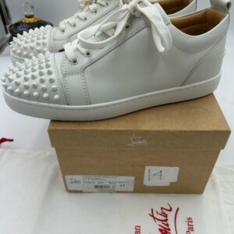 Men's Christian Louboutin, Louis Jr low top sneakers size 43 made in Italy