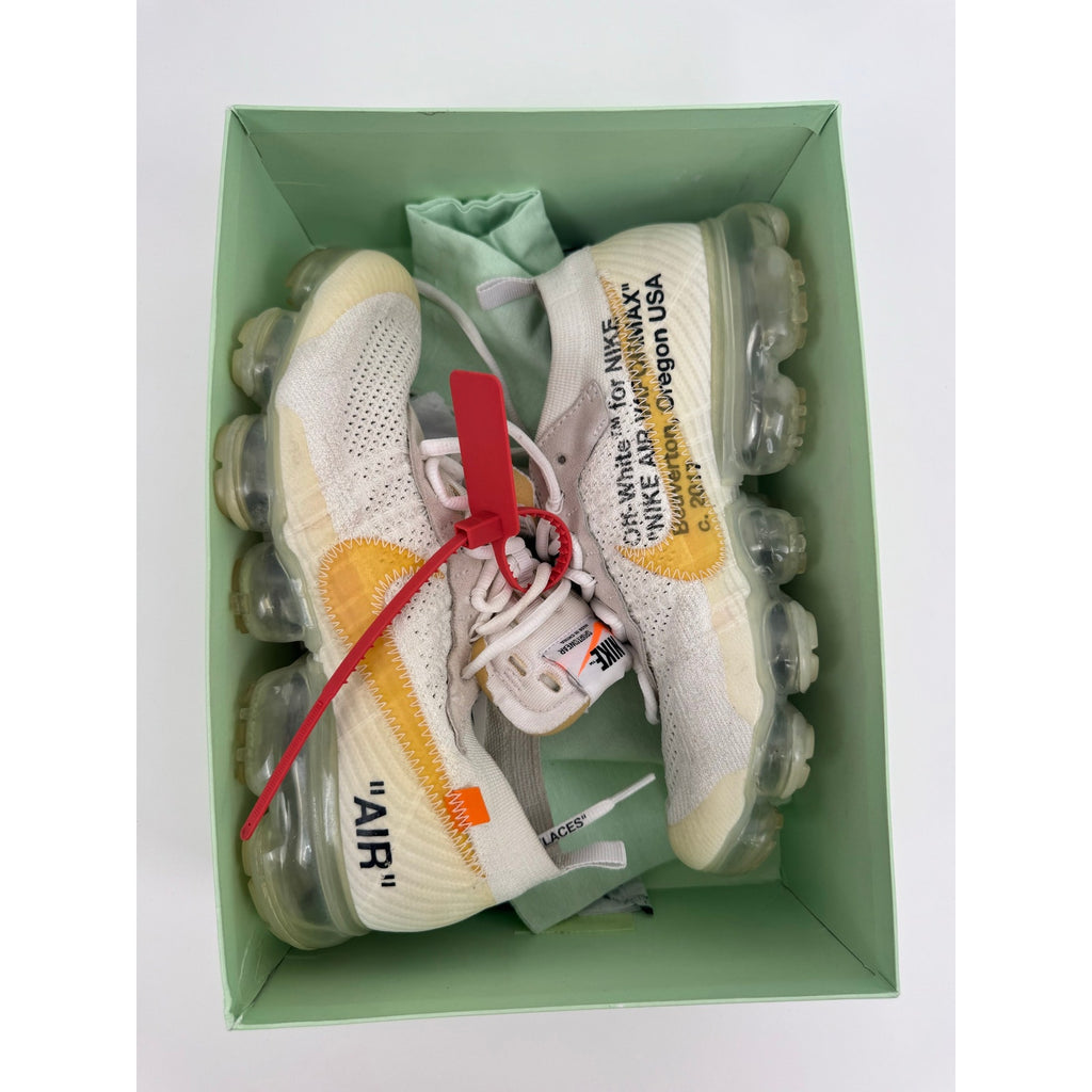 Men’s Nike x Off-White Air VaporMax Flyknit “White” AA3831-100 Size 8.5