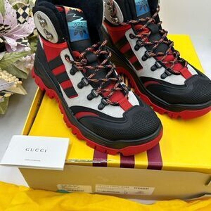 Men’s Gucci X Adidas lace up boots size 8.5 made in Italy