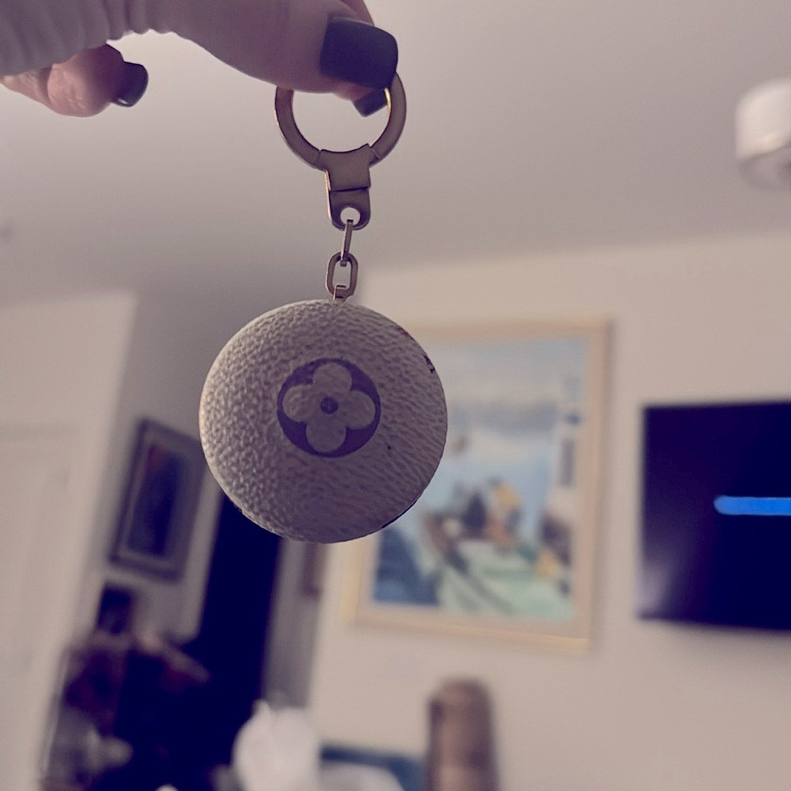 Louis Vuitton Murikami Monogram  Light up Keychain/bag charm with gold detail