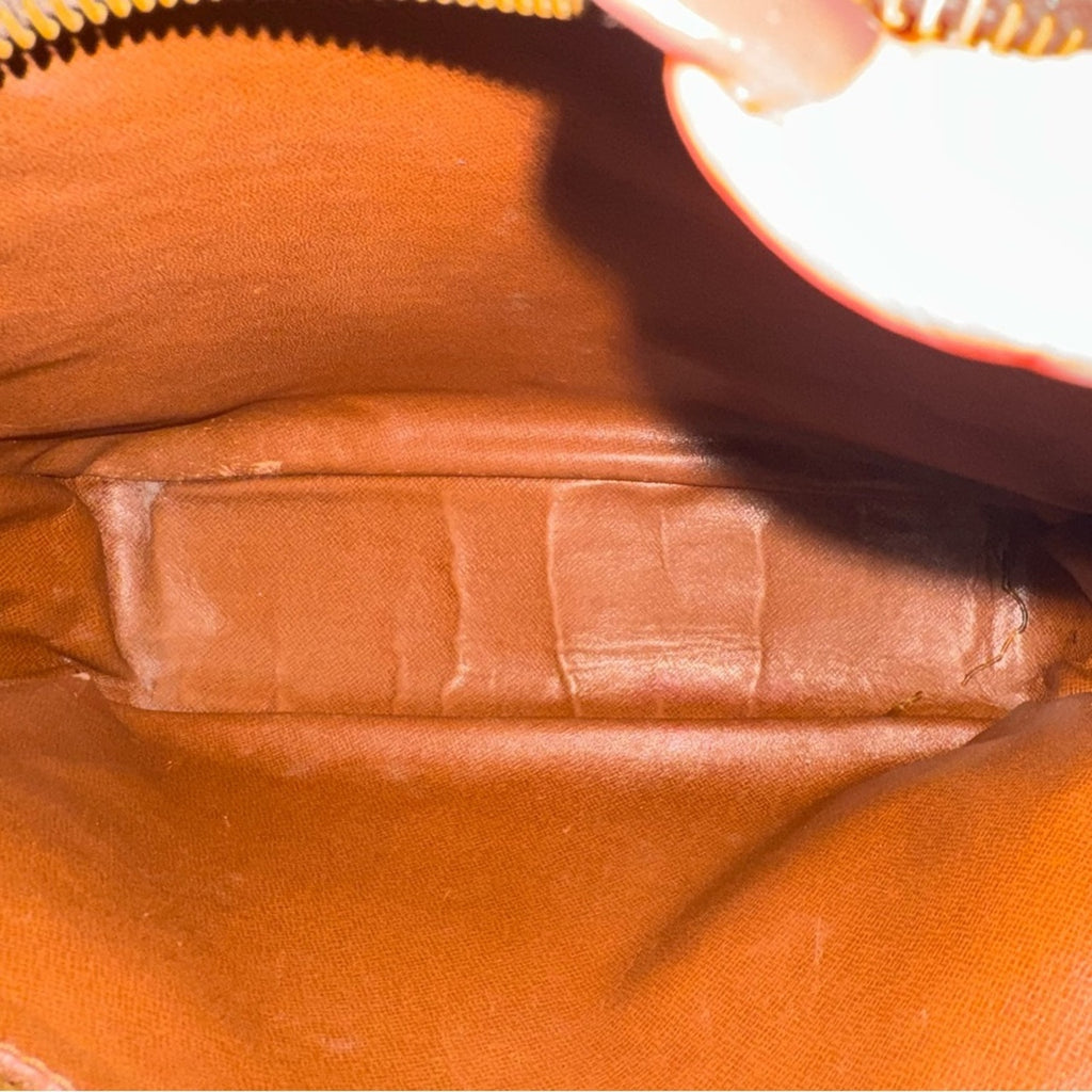 Louis Vuitton Brown Monogram Potomac top zip shoulder bag with adjustable strap