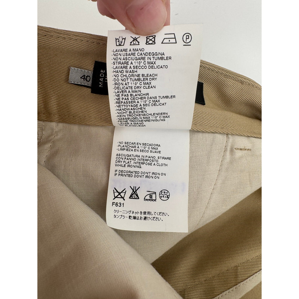 DSQUARED2 NWT Khaki 100% Cotton Pants Size 40 Made in Italy