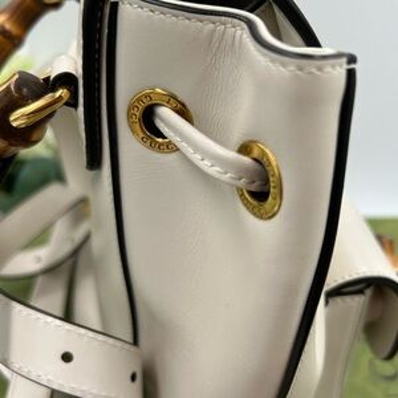 Gucci Leather bamboo backpack made in Italy NWT