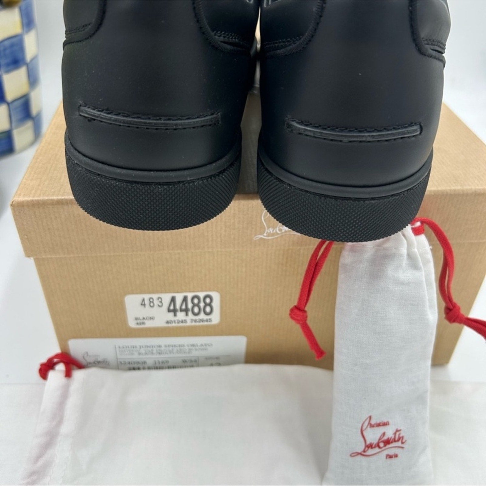 Men's Christian Louboutin, Louis Jr, spikes
Orlato flat sneakers size 42 Italy