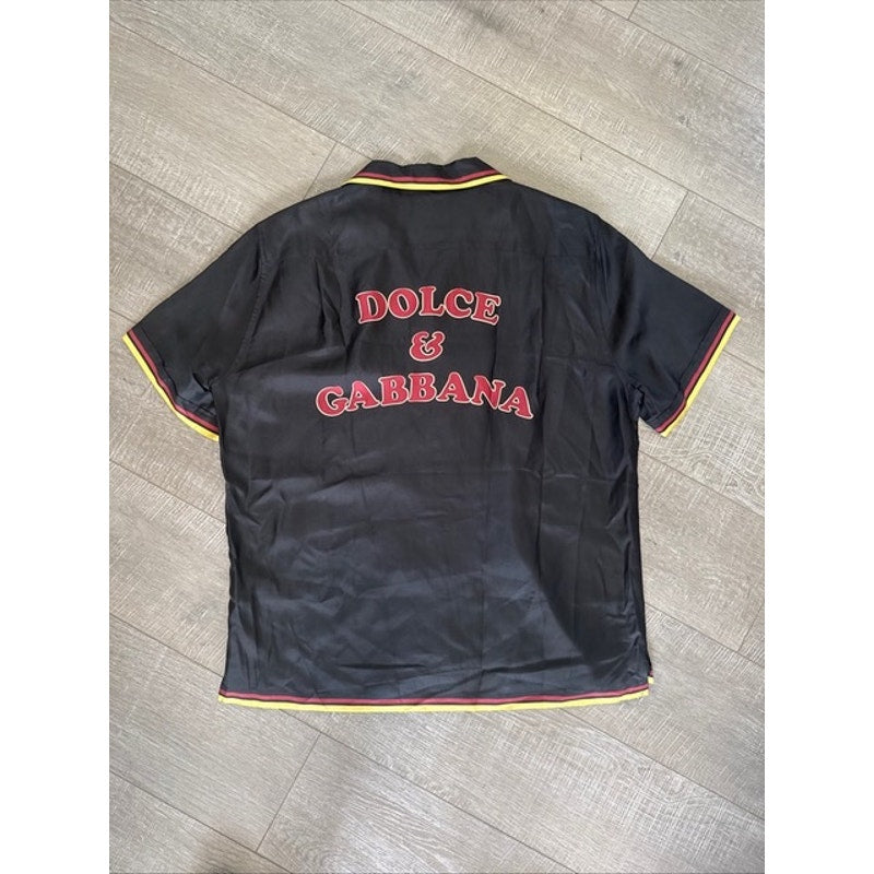 Dolce & Gabbana Silk “Pin Up Come Here” Hawaiian Shirt – IT 42 / L