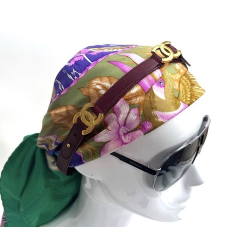 Chanel headband/wrap bracelet/choker/adjustable leather piece. Listing belt only