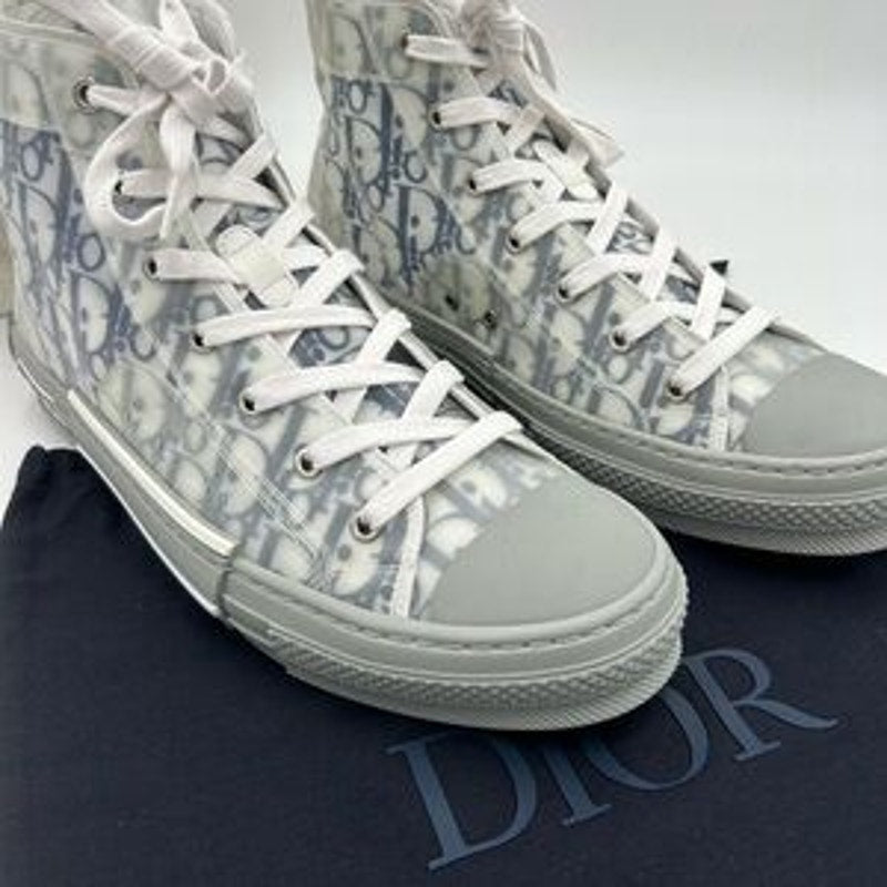 Men's Dior B 23 high top oblique sneakers size 44 made in Italy