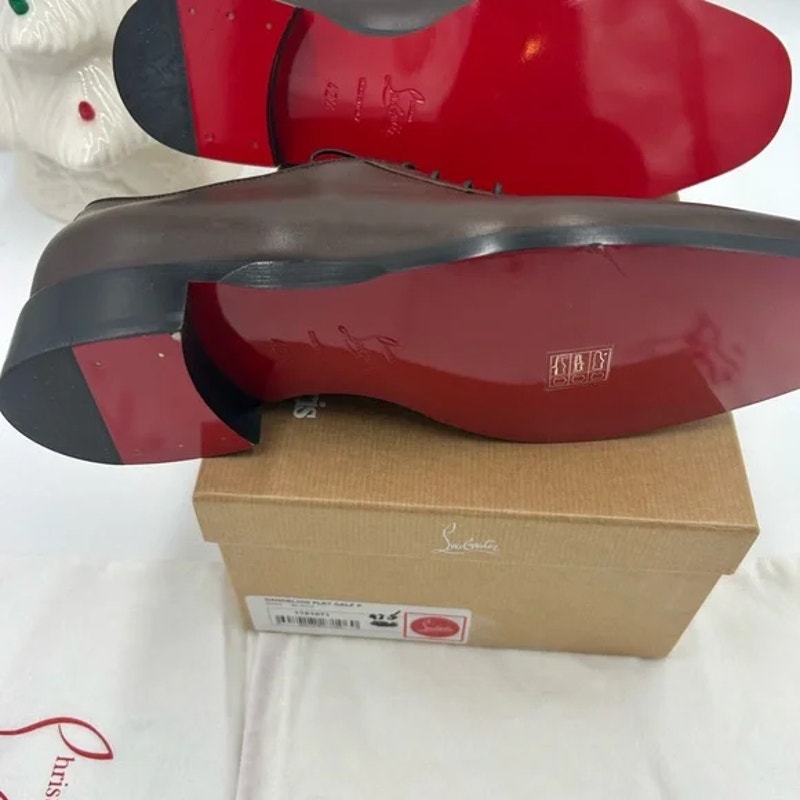 Men's Christian Louboutin chambeliss Derby shoes size 42.5 made in Italy