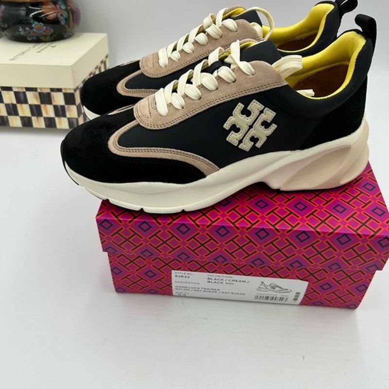 Women's Tory Burch good luck trainer sneakers size 9.5