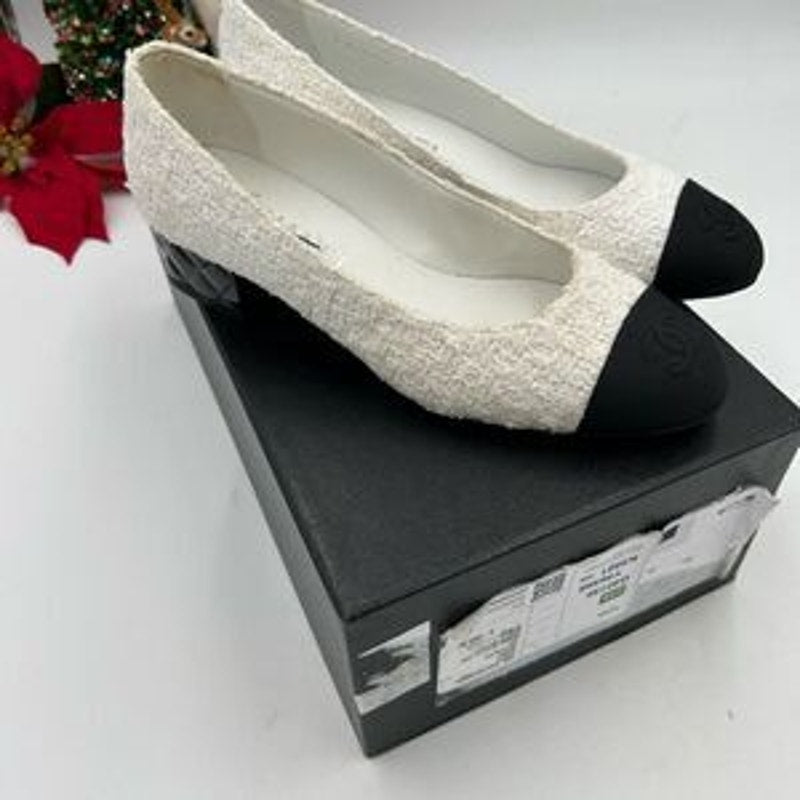 Women’s Chanel Tweed, ballet flat size 37 made in Italy