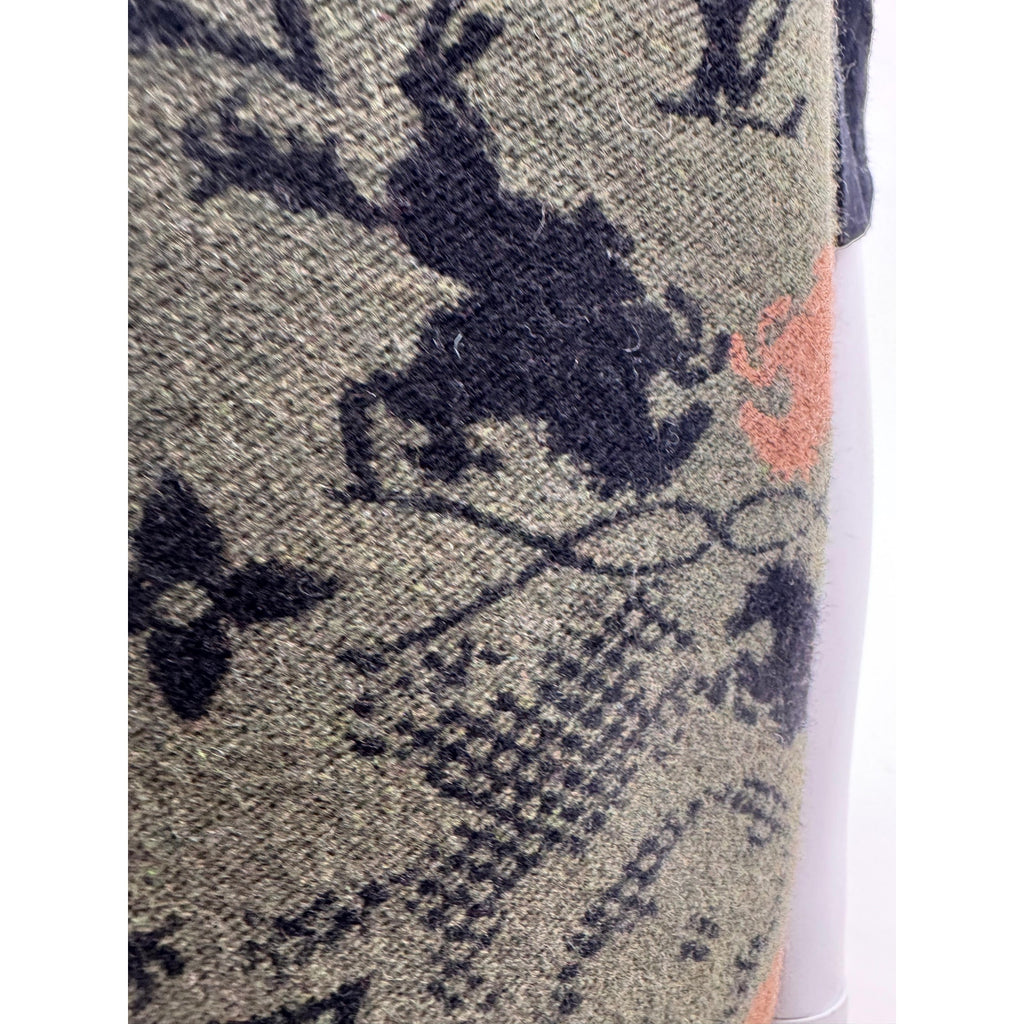 Louis Vuitton Monogram Bull Jacquard Knit Vest Turquoise Buttons XXL