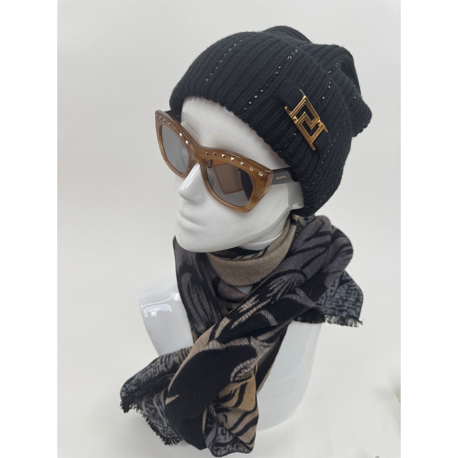 Women's Valentino NWOT Rockstud Two-Tone Cat-Eye Sunglasses