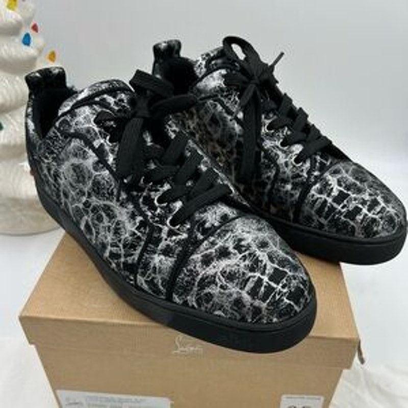 Men's Christian Louboutin, Louis Jr, orlato flat sneakers size 46 made in Italy