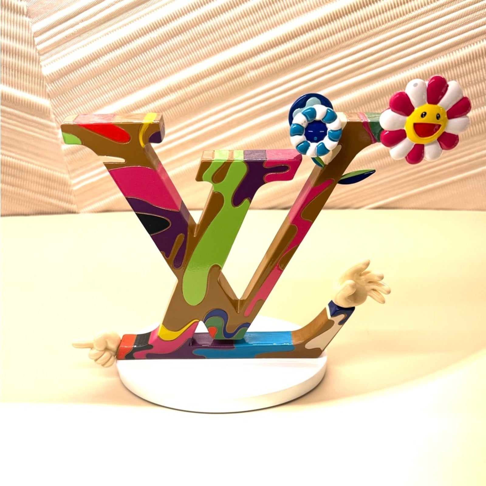 Louis Vuitton Murikami Monogram long wallet with rare blue interior-super clean