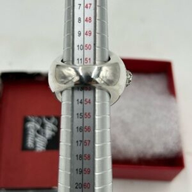 Pomellato 67 smoky quartz/marcasite Sterling silver Griffes ring size 6 Italy