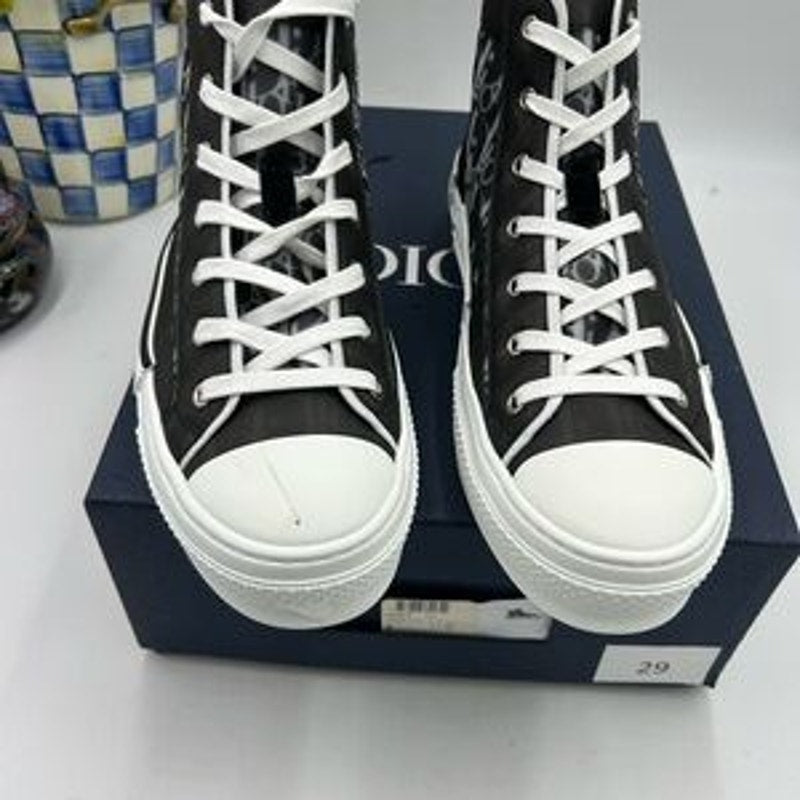Men's Dior B – 23 oblique high top sneakers size 44 made in Italy
