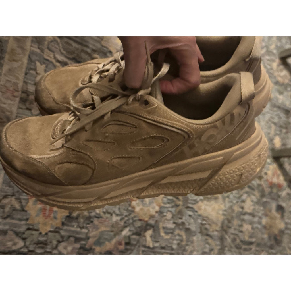 HOKA Tan One Clifton L Suede 1122571-SSDD Sneakers Women's Size 10M