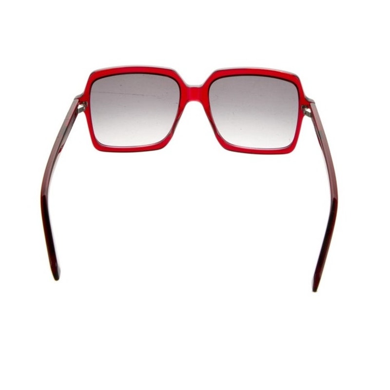 Yves Saint Laurent NWT’s maroon square frame with smoke gradient lenses