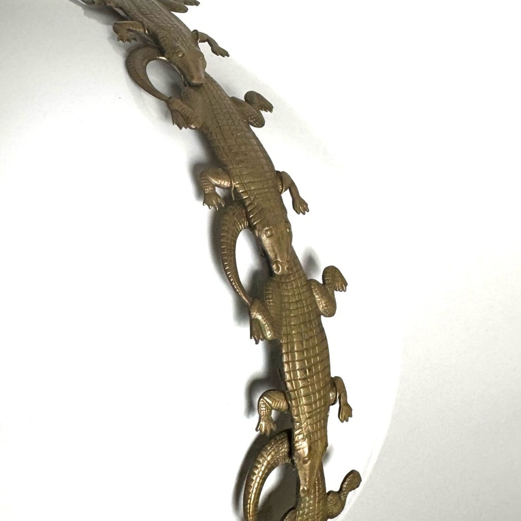 Eugenia Kim RARE HAND CAST bronze alligator headband bought at Henri Bendel, NYC