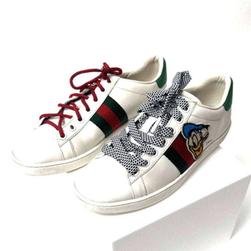 Women's Disney x Gucci New Ace Donald Duck Patch Sneakers Size 4.5
