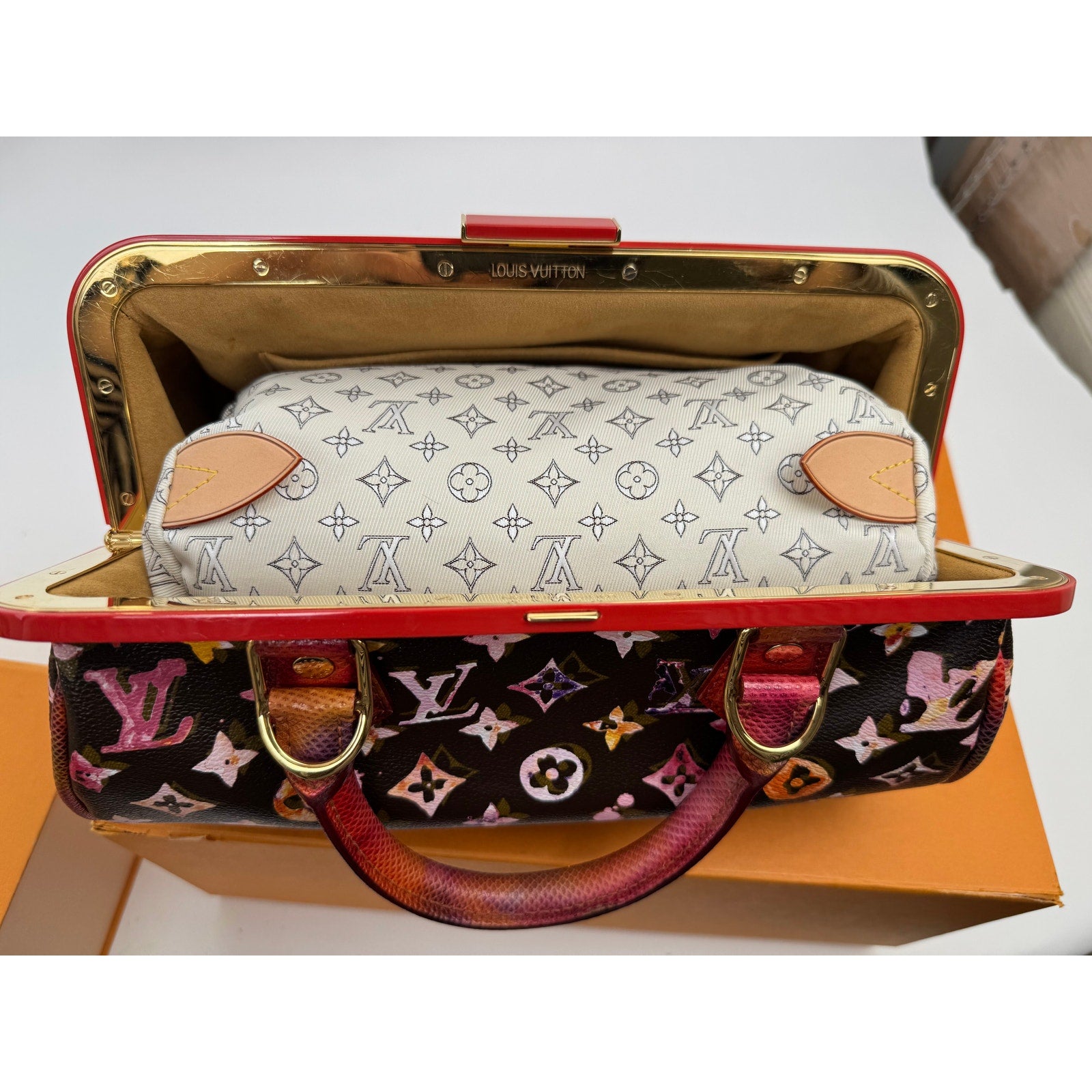 Louis Vuitton Branded NWOT stuffing pillow w/vachetta tabs, sold w/Branded box.