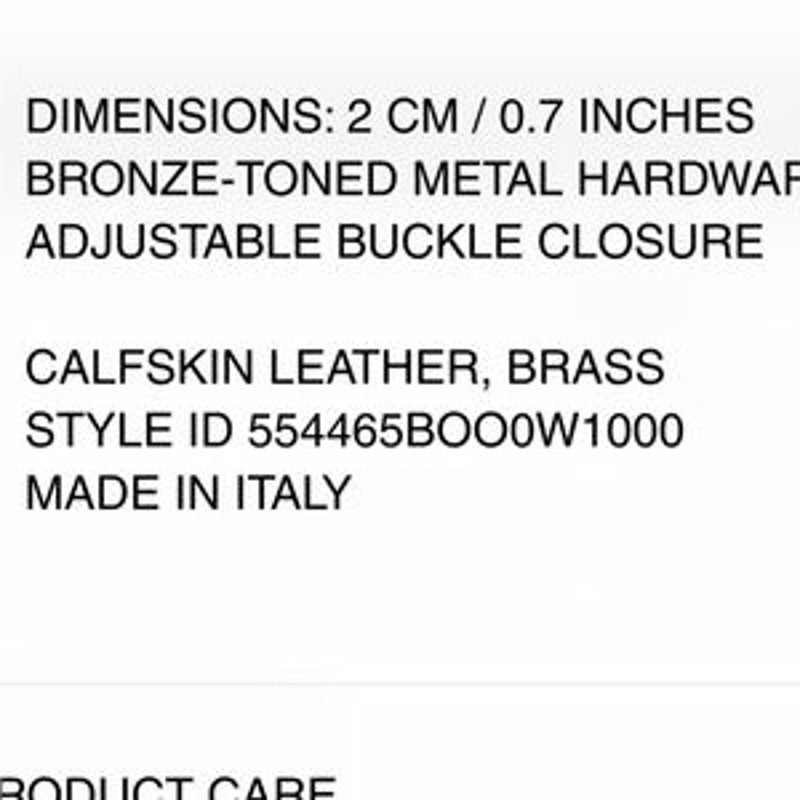 Women's Saint Laurent calfskin YSL logo leather belt size 70 cm/28 inches