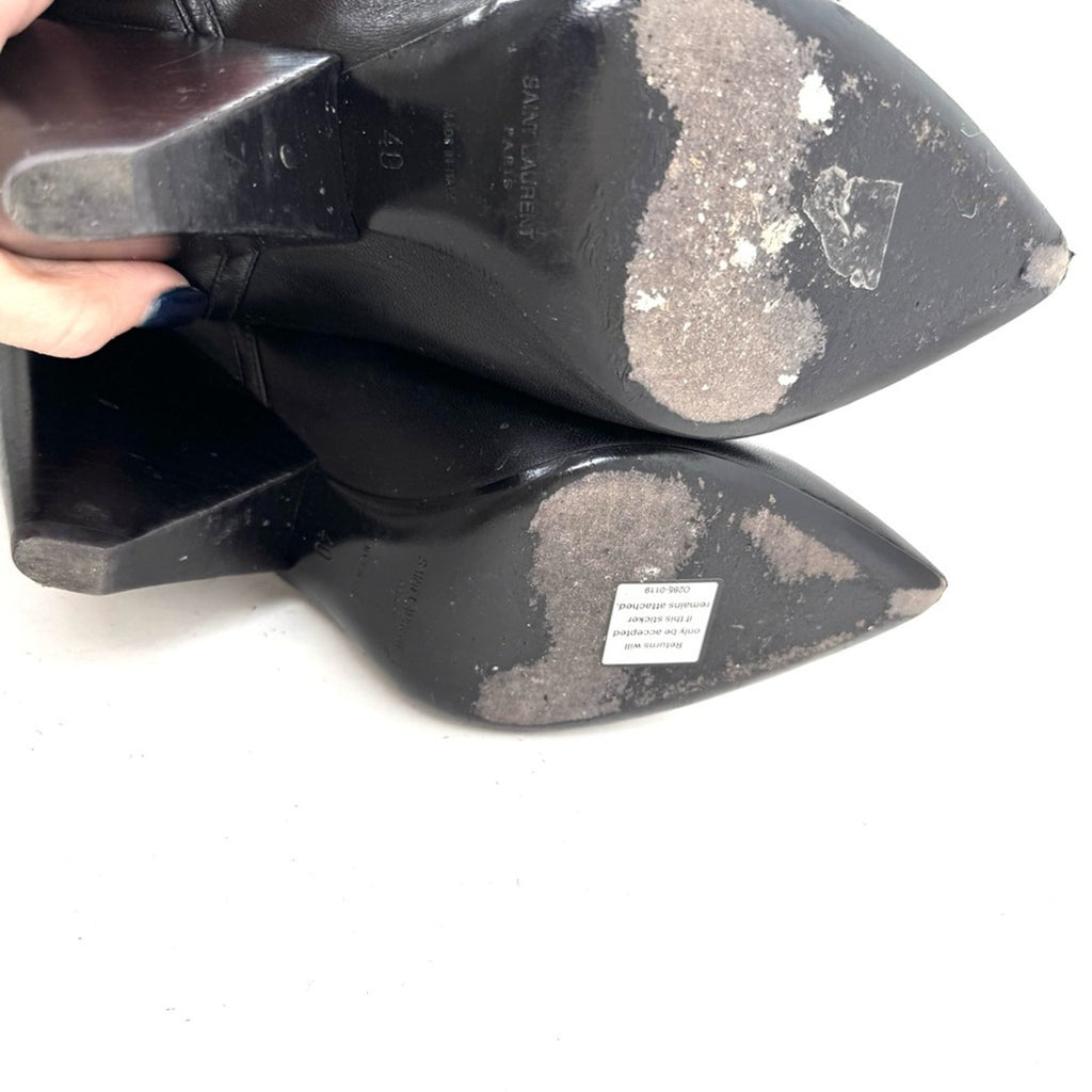 YSL Niki boots in black Size 40, These are the Double Flap bag of the YSL Shoe