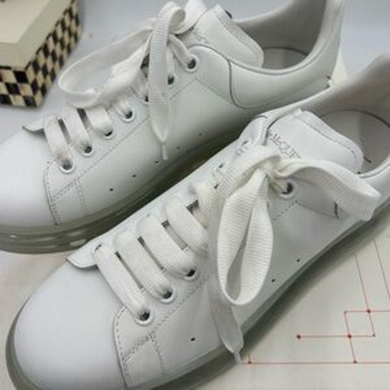 Men's Alexander, McQueen oversized clear sole sneakers size 44 made in Italy
