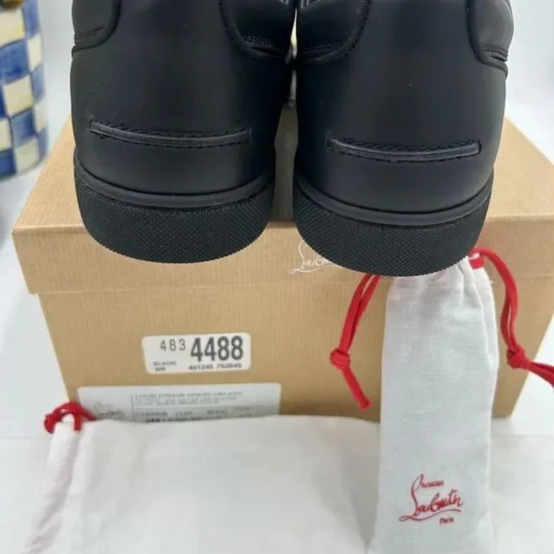 Men's Christian Louboutin, Louis Jr, spikes Orlato flat sneakers size 42 Italy