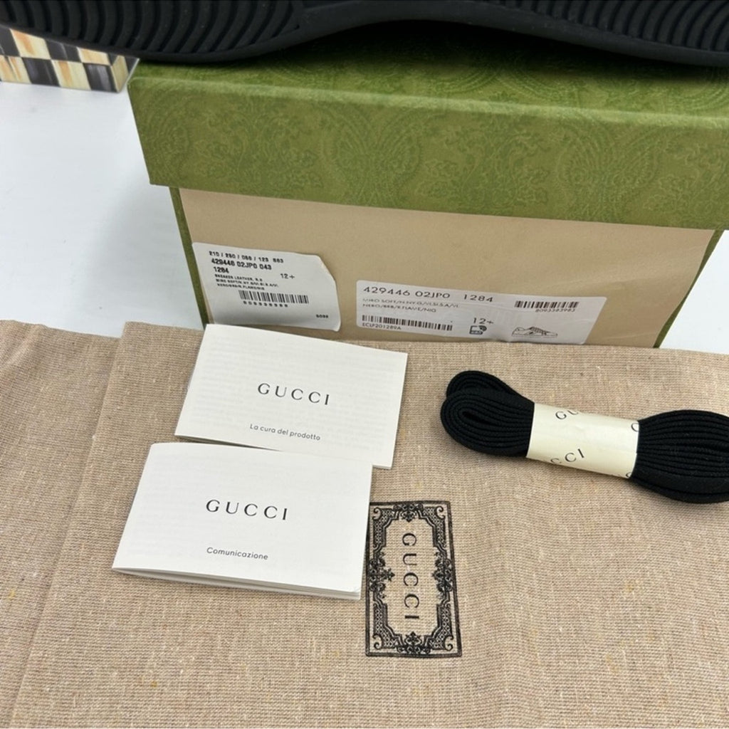 Men's Gucci ace bee embroidered sneakers size 12.5 made in Italy