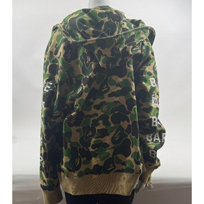 Men's A Bathing Ape BAPE 1st Camo Full Zip Hoodie Size XL