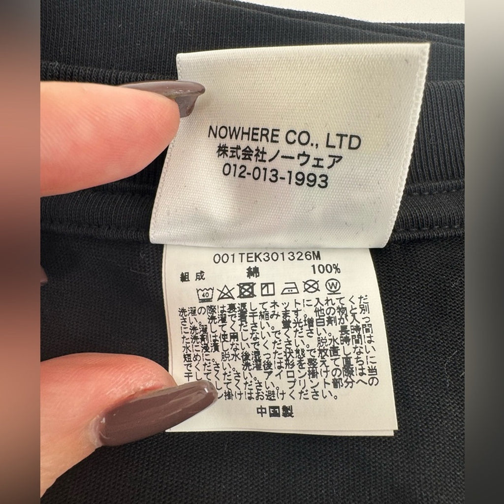 Men’s BAPE Black Hand Draw Graphic Relaxed Fit T-shirt Size M oversized NWT’s