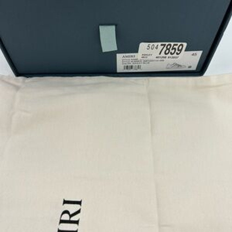 Men's Amiri skel boucle low top leather sneakers size 45