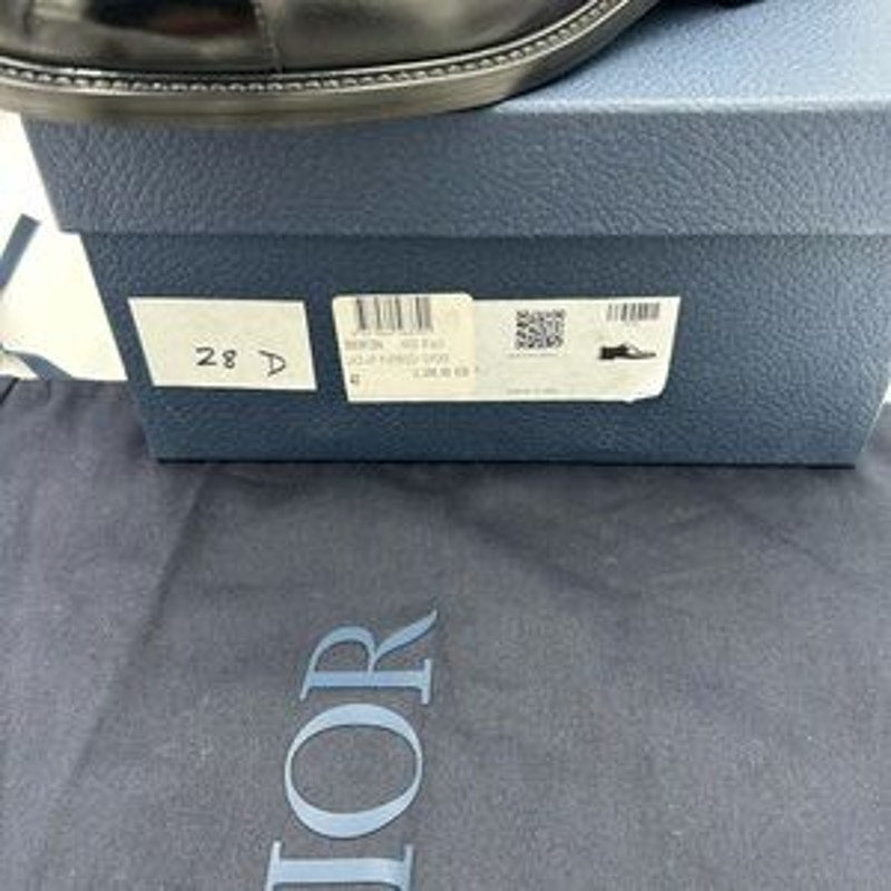 Dior Men's embassy, Black Leather Oxford Shoes size 42 made in Italy