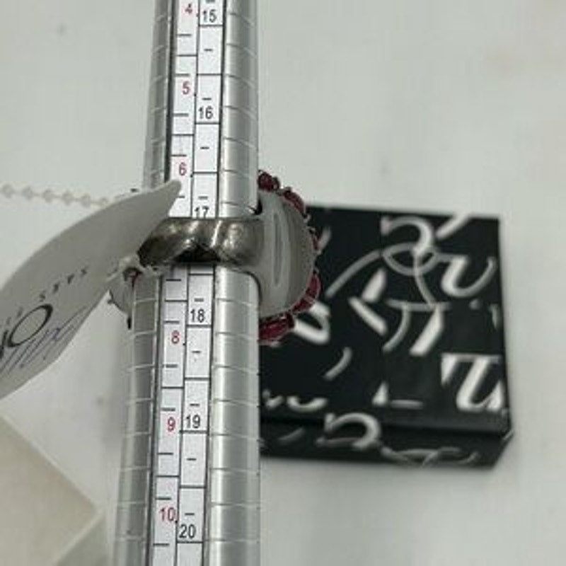 Bavna Sterling, silver and genuine Ruby, ring size 7