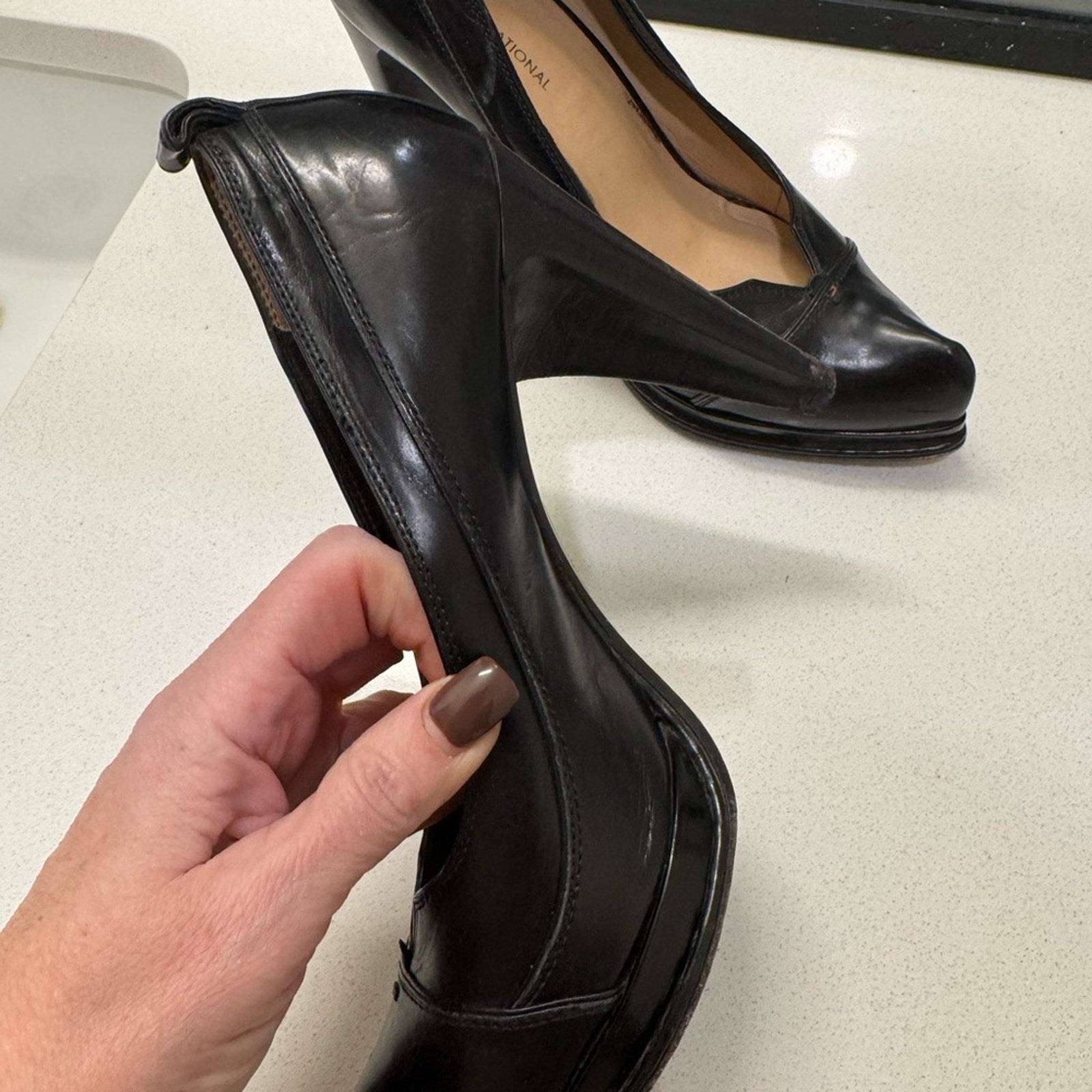 CNC Costume National Women's Black Leather Shoes Size 40, women’s 9.5