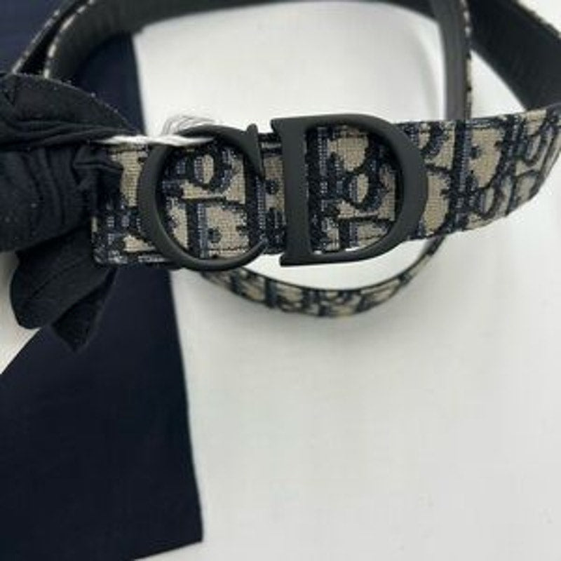 Men's Dior oblique jacquard reversible belt size 120 cm/46 inches made in Italy