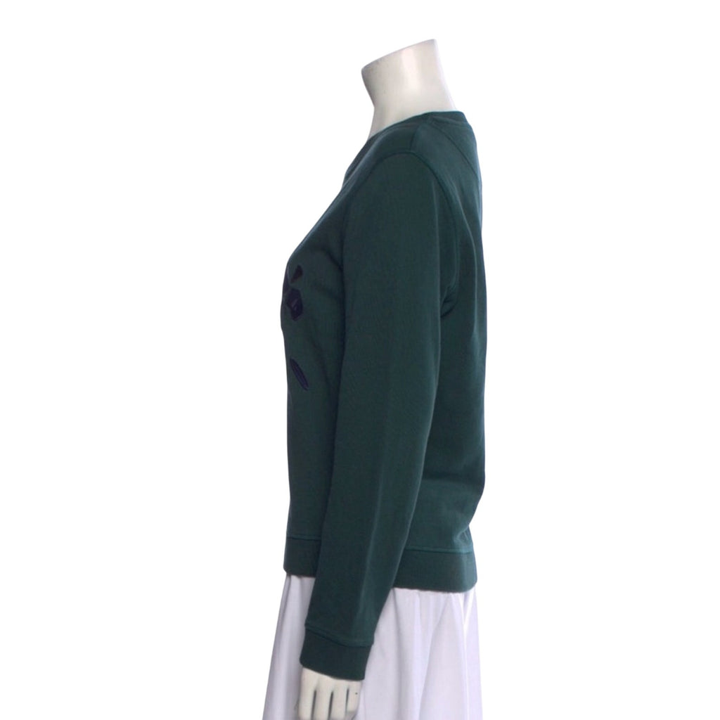 Kenzo Green Eye Embroidered Women's Top Size Large