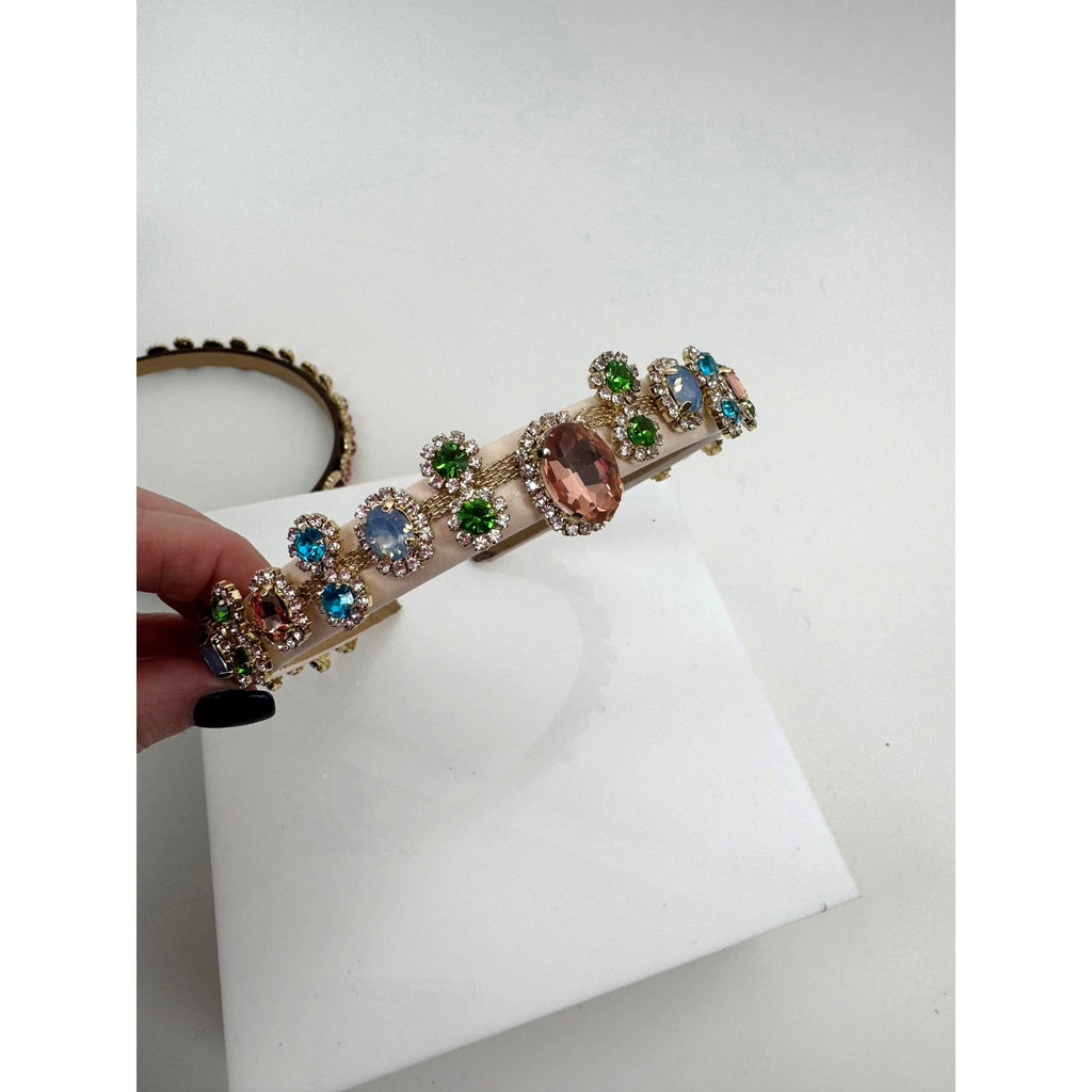 One of a Kind Handmade Bridal Decorative Headband – Artisanal Statement Piece