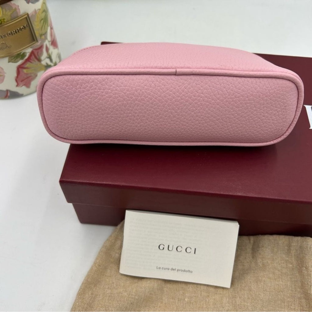 Women's pink Gucci, Marmont GG Beauty/ cosmetic case/second bag Made in Italy