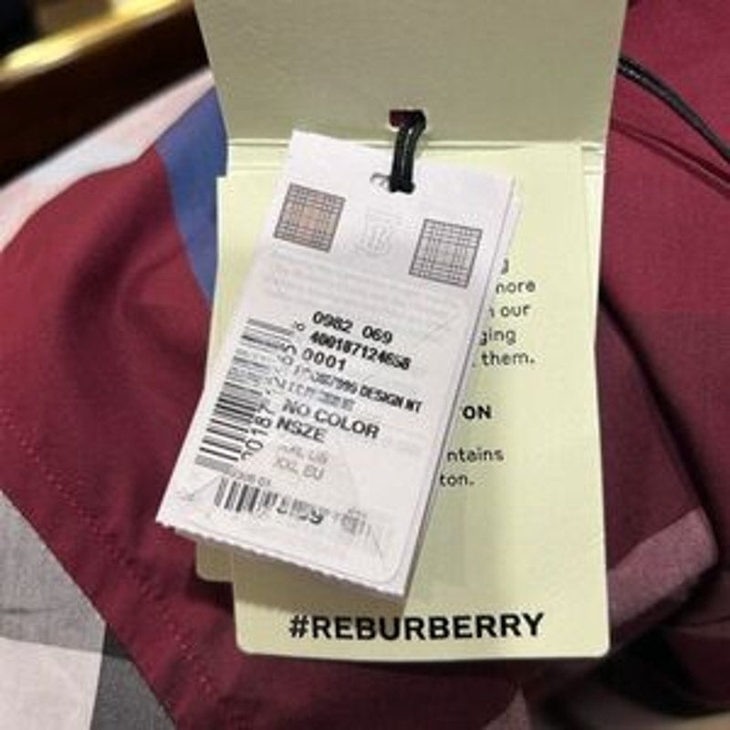 Burberry London England Men's Checkered Shirt - Red and Black size XL