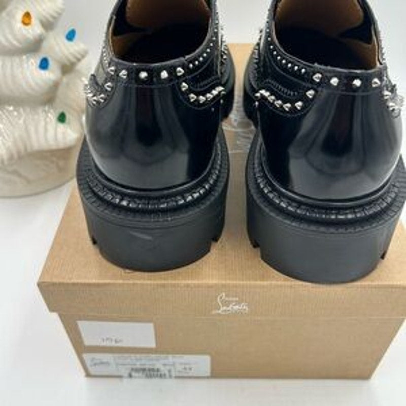 Men's Christian Louboutin college strass embellished Leather Oxford's size 44