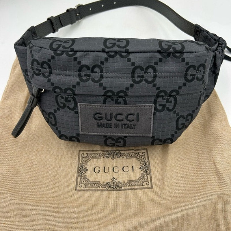 Gucci unisex jumbo GG nylon adjustable belt bag size 80 cm made in Italy