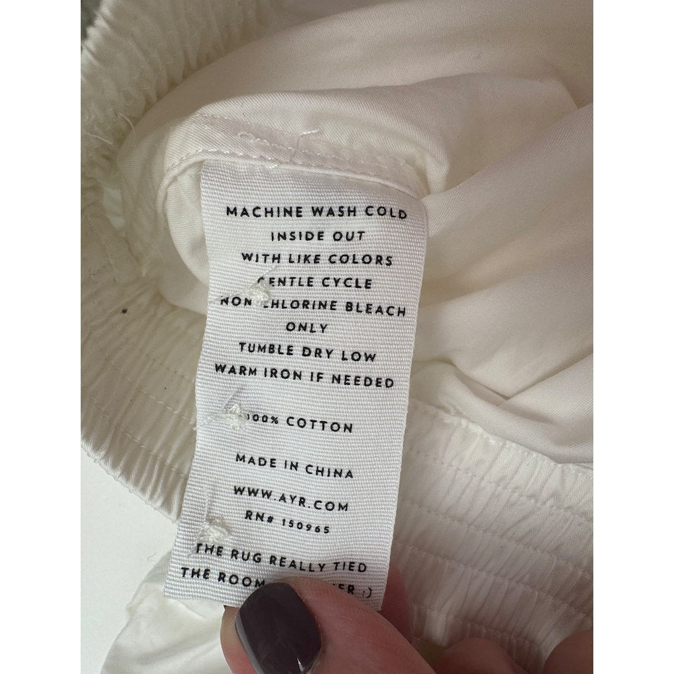 AYR NWT Dockside White Long Sleeve Half Zip Jacket Size XS