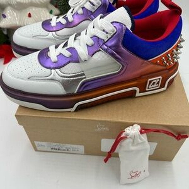 Men's Christian Louboutin ASTROLOUBI Leather/suede sneakers size 46.5