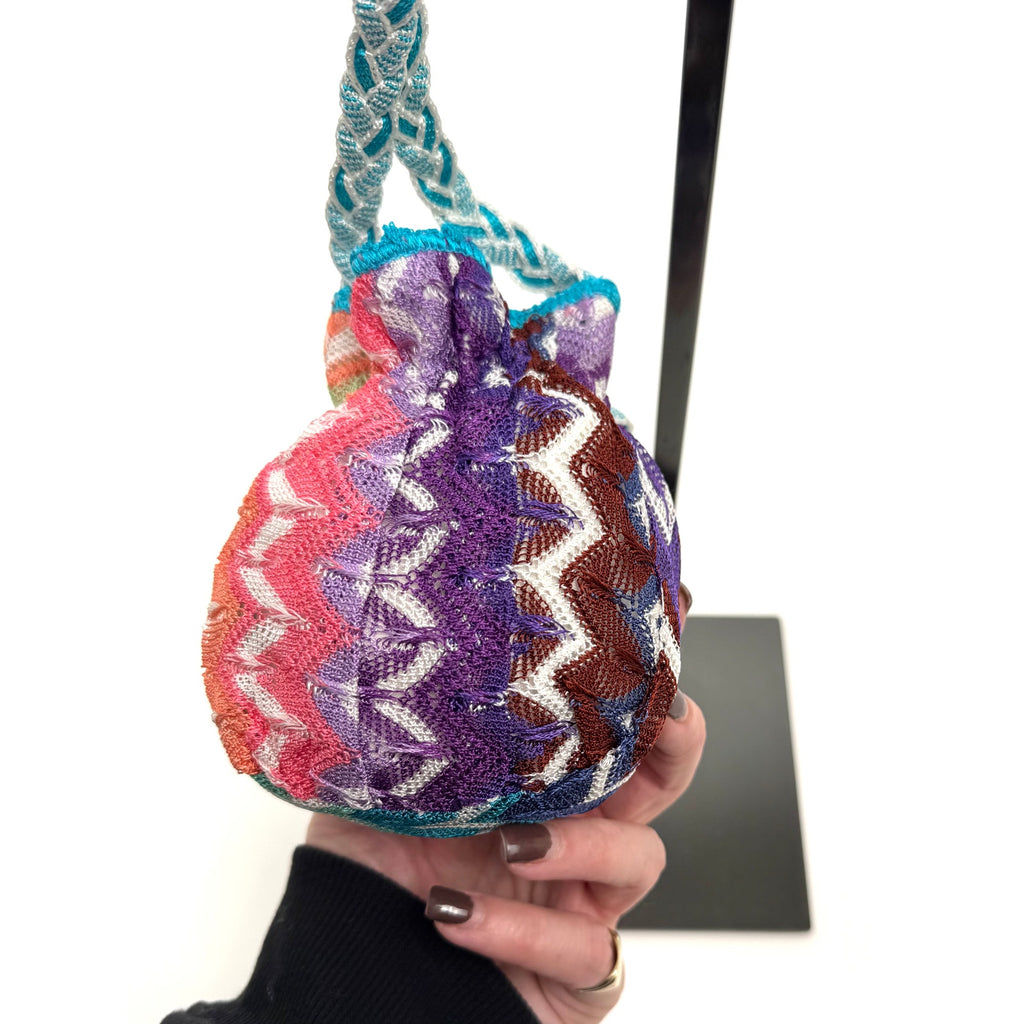 Women's Multicolor Flame Stitch Boho Crossbody Shoulder Bag