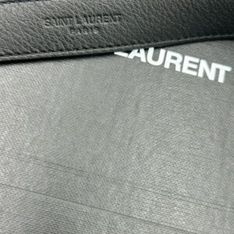 Women's Saint Laurent calfskin YSL logo leather belt size 70 cm/28 inches