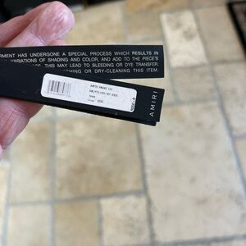 Men's Amiri snake heavyweight cotton T-shirt, size XXXL