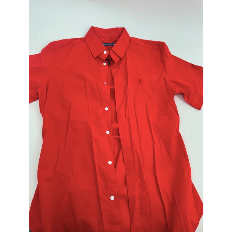 Ralph Lauren Black Label NWT Red Button Down Shirt Size 10